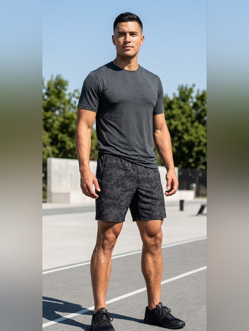 Nwt Mens Ten Thousand 9 Inch Interval Short Size XXL In Black Camo